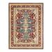 Overton Hand Knotted Wool Vintage Inspired Traditional Mogul Red Area Rug - 9' 2" x 12' 1"