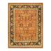 Overton Hand Knotted Wool Vintage Inspired Modern Contemporary Eclectic Orange Area Rug - 9' 3" x 11' 10"