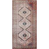 Antique Geometric Bakhtiari Persian Area Rug Hand-knotted Wool Carpet - 4'10" x 9'10"