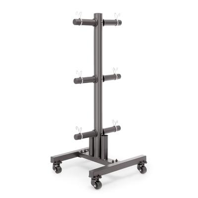 Marcy 6-Peg Olympic Weight Plate Tree and Vertical Bar Holder PT-5856 - N/A