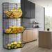 3 Tier Wall Mounted Storage Rack - Black