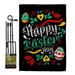 Ornament Collection Easter Day 2-Sided Polyester 18 x 13 in. Flag Set in Black | 18.5 H x 13 W in | Wayfair OC-EA-GS-192459-IP-BO-D-US21-OC