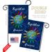 Ornament Collection We 2-Sided Polyester 18.5" x 13" Flag Set in Blue/Green | 18.5 H x 13 W in | Wayfair OC-ST-GS-192419-IP-BO-D-US21-OC