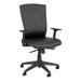 Inbox Zero Abdul-Wahaab Contemporary Premium Task Chair Plastic/Acrylic/Upholstered in Black | 44 H x 26 W x 23 D in | Wayfair