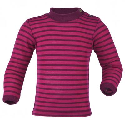 Engel - Baby-Shirt L/S geringelt - Merinounterwäsche Gr 62/68 lila/rosa Image