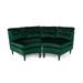 Jazmine Glam 2-piece Modular Velvet Sectional by Christopher Knight Home