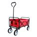 Siavonce Outdoor Utility Wagon Cart with Adjustable Handles - 40.5"L X 21.26"D X 46.46"H