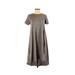Lularoe Casual Dress - Midi: Gray Dresses - Used - Size X-Small