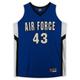 Air Force Falcons Nike Team-Issued #43 Royal White & Black Jersey from the Basketball Program - Size XL