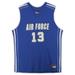 Air Force Falcons Nike Team-Issued #13 Royal Jersey with White Stripes from the Basketball Program - Size 2XL