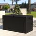 Flash Furniture Marlin 120 Gallon Plastic Deck Box for Outdoor Patio Storage & Deck Organization Plastic in Black/Brown | Wayfair QT-KTL-4023BK-GG