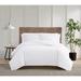 Truly Calm Silver Cool Duvet Cover Set Cotton in White | Queen Duvet Cover + 2 King Shams | Wayfair DCS4199WTFQ-00