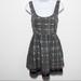 Free People Dresses | Free People New Romantics Weather Vane Ikat Dress | Color: Gray/White | Size: 4