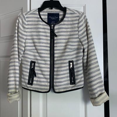 American Eagle Outfitters Jackets & Coats | American Eagle Blazer | Color: Blue/White | Size: Xs