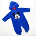 Disney One Pieces | Disney Baby Mickey Mouse Teddy Bear Footie 0-3 Mo | Color: Blue/Red | Size: 0-3mb