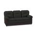 Latitude Run® Jiromi 79" Sofa Faux Leather/Polyester in Black | 38.5 H x 79 W x 35.5 D in | Wayfair 37388C98F33744F0BAEF4C28FAF19F9B