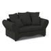 Red Barrel Studio® Jackthomas 66" Loveseat Faux Leather in Black | 38 H x 66 W x 35 D in | Wayfair 101D198D8FB74CD0A162CAD7AB01EA59