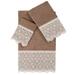 Sand & Stable™ Valentina 3 Piece Turkish Cotton Cream Lace Embellished Towel Set Terry Cloth/Turkish Cotton | 27 W in | Wayfair