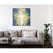 "Sunrise Abstract: Blue & Gold II" Gallery Wrapped Canvas By Mercer41 Canvas | 12 H x 12 W x 1.5 D in | Wayfair 7F9F8F2E7CC54405B6C371C1640889E3