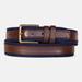 Nautica Men's Faux-Leather-Trimmed Belt Brown Stone, 38W