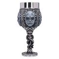 Nemesis Now Harry Potter Death Eater Mask Voldemort Collectible Goblet, Resin, Black Silver, 19.5cm