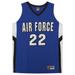 Air Force Falcons Nike Team-Issued #22 Royal White & Black Jersey from the Basketball Program - Size L