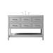 48 inch single bathroom vanity in gray - Elegant Lighting VF19048GR