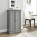 Seaside Accent Cabinet Distressed Gray - Crosley CF3106-GY