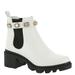 Steve Madden Amulet - Womens 8.5 White Boot Medium