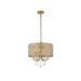 Elise 17 inch pendant in brass - Elegant Lighting LD713D17BR