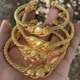 Bracelets en or de perles ethniques pour femmes et filles bracelets africains bracelets de Dubaï