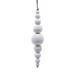 Vickerman 680155 - 7" White Wooden Bead Christmas Tree Ornament (2 Pack) (JB214602)