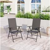 Sophia & William Patio Foldable Sling Three Colors Dining Chairs with 7 Levels Adjustable