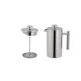 CTE Trading Stainless Steel 34Oz Double Wall Coffee Maker Stainless Steel in Gray | 8.5 H x 4 W x 4.2 D in | Wayfair HC-COFFEEMAKER
