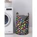 East Urban Home Ambesonne Colorful Laundry Bag Fabric in Black/Brown | 12.99 H x 12.99 W in | Wayfair 3651434F92404D3492C00D0AE03371F4