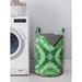 East Urban Home Ambesonne Psychedelic Abstract Square Shaped Motif Laundry Bag Fabric in Green | 19 H x 13 W in | Wayfair