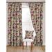 McalisterTextiles Floral Blackout Pinch Pleat Curtain Panels Polyester in Gray/Indigo/Brown | 54 H in | Wayfair PINKRENCURTA4