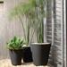Crescent Garden Resin Pot Planter Plastic in Black | 26 H x 26 W in | Wayfair A118094A
