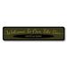 Lizton Sign Shop, Inc Welcome To Our Tiki Bar Custom Aluminum Sign Metal in Black/Gray/Green | 4 H x 18 W x 0.04 D in | Wayfair 1268-A418