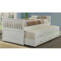 Hillam Solid Wood Mate's & Captain's Bed w/ Trundle by Harriet Bee kids Wood in White | 36 H x 42 W x 80 D in | Wayfair
