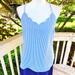 J. Crew Tops | J Crew Striped Scalloped Cami Top Banker Blue | Color: Blue/White | Size: 8