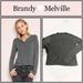 Brandy Melville Tops | Brandy Melville- Callan Knit Henley Top (Nwt) | Color: Gray | Size: Brandy Melville: Os