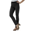Plus Size Women's Invisible Stretch® All Day Straight-Leg Jean by Denim 24/7 in Black Denim (Size 28 W)