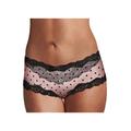 Plus Size Women's Cheeky Lace Hipster by Maidenform in Pearl Blush Black (Size 6)