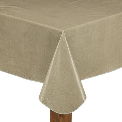 CAFÉ DEAUVILLE Tablecloth by LINTEX LINENS in Taupe (Size 70" ROUND)