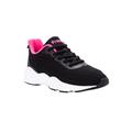 Women's Stability Strive Walking Shoe Sneaker by Propet in Black Hot Pink (Size 11 XX(4E))