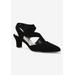 Extra Wide Width Women's Venue Pumps by Easy Street in Black Lamy (Size 8 1/2 WW)