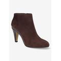 Extra Wide Width Women's Brennan Bootie by Bella Vita in Brown Suede Leather (Size 9 1/2 WW)