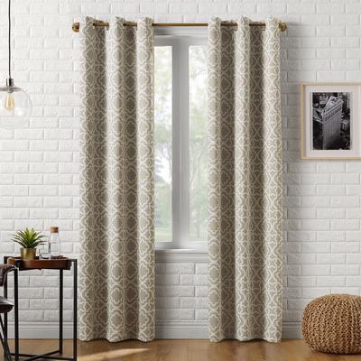 Wide Width Sun Zero™ Blackout Barnett Grommet Panel by BrylaneHome in Taupe (Size 40