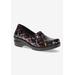 Extra Wide Width Women's Laurie Flats by Easy Street in Dragonfly Patent (Size 7 WW)